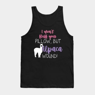 Alpaca Wound Pillow Quote Tank Top